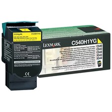 Lexmark C540 Yellow High Yield Toner Cartridge (C540H1YG), 2000 pages picture
