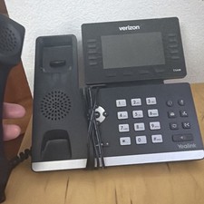 Verizon Yealink SIP-T54W Black Phone with adapter  picture