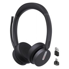Yealink BH70 Dual Wireless Bluetooth Headset with Mic for Work, Teams Certified, picture
