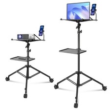 Uimoso Projector Stand with Wheels Laptop Stand Tripod Height from 31.3 to 67.3