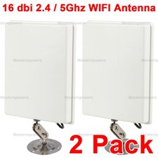 2 Pack Wireless WIFI WLAN 16dbi RP-SMA 2.4/5Ghz Router Directiona Gain Antenna picture