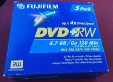 Fujifilm Media 25322075 DVD+RW 4.7GB 120 Minutes Disc 4X Jewel Storage Media - 5 picture