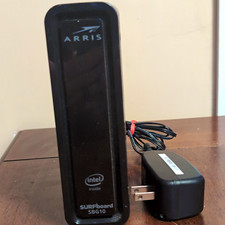 ARRIS SURFboard SBG10 DOCSIS 3.0 Dual-Band WiFi Cable Modem 2 LAN Black picture