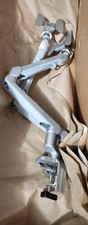 Used ESI Edge 2 Dual Monitor Arm - Silver - EDGE2-V4-SLV picture