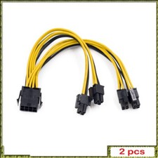 2pcs EPS CPU 12V DC 8Pin Female To Dual 8Pin (4+4)Pin EPS 12V Male  picture