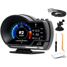 OBD2 Gauge Display, Heads Up Display for Cars, Gauge with OBD GPS Dual System... picture