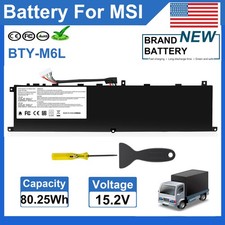 ✅Battery BTY-M6L for MSI GS65 GS75 Stealth Thin8SE 8SF 8SG 9SD 9SE 9SG PS63 8RC picture