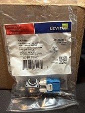 Leviton 6110G-RL6 eXtreme Cat6A QuickPort Jack Blue | Box of 50 picture