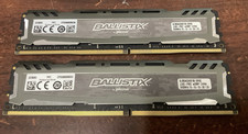 2pc LOT ~ Micron Ballistix Sport 16GB 2x8GB DDR4 2400 BLS8G4D240FSB.16FBD Memory picture