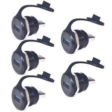 USB3.0 Adapter USBA Male to Female Converter Extender Connector 5 PCS picture