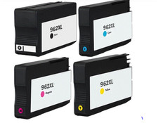 EASEFUSION 962XL HIGH CAPACITY INK CARTRIDGES-BLACK,YELLOW,BLUE&MAGENTA-HP+PROGR picture