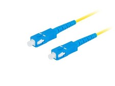 Patchcord światłowodowy Lanberg SM SC/UPC-SC/UPC SIMPLEX 3.0mm LSZH G657A1 10m ż picture