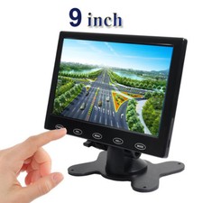 9'' HD Ultra Thin TFT LCD Color HD CCTV Monitor HDMI VGA AV w/Speaker + Adapter picture