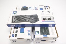 QR-70 USB Wired Keyboard Mouse Combo Splash Proof + USB WiFi Adapter Lot of 5 picture
