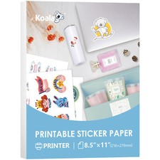 Lot Koala Printable Glossy White Vinyl Sticker Paper Waterproof for LASER ONLY picture