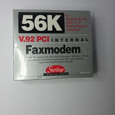 56k V.92 PCI INTERNAL FAX MODEM / Sterling communications/ Model S20 / NOS picture