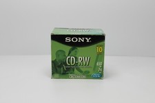 Sony CD-RW 10-Pack Disc 650MB 74 Minute New in Box picture