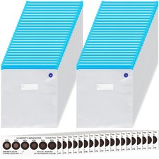 Jetec 35 Pcs 3D Filament Storage Bags Vacuum Sealed Kit Humidity Cards picture