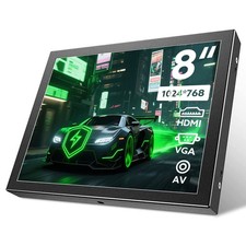 8 Inch Monitor 1024x768 HDMI/VGA for CCTV/CCD/Security System/Car Backup Camera picture