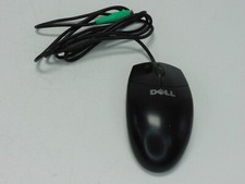 Dell Logitech Vintage M-S69 Black PS/2 Scroll Wheel Ball Mouse Wired picture