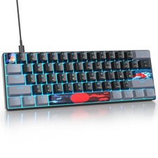 Wired 60 Percent Mechanical Gaming Keyboard Blue Switch RGB Backlit picture