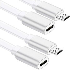  2 Pack Micro Usb Extension Cable 10 Ft/ 3 Meters Male To Female Extender  picture