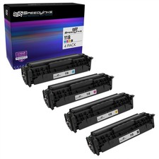 4PKS SPEEDY BK,C,M,Y Toner Replacement for Canon 118 ImageClass LBP162dw MF726Cd picture