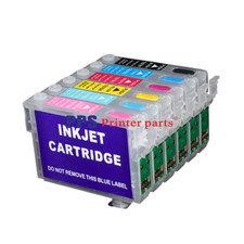 T0791-T0796  FOR Epson Refillable Ink Cartridges 1430 Artisan 1400 WITH ARC CHIP picture