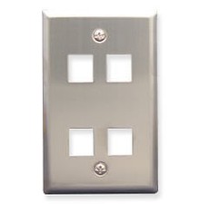 ICC FACE-4-SS IC107SF4SS - 4Port Face Stainless picture