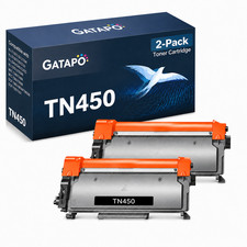 2PK TN450 Toner Cartridge for  HL-2270DW HL-2280DW HL-2240 Intellifax284 picture
