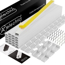 26ft Self-Adhesive Cable Raceway Cord Cover Kit 315