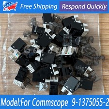 24PCS For Commscope Category 6 Gigabit RJ45 CAT6 Network Jack Black 9-1375055-2 picture