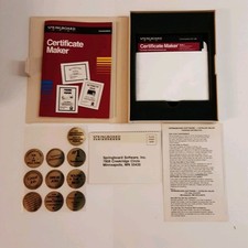 Vintage 1986 Commodore 64 Springboard Certificate Maker Instructions Box picture