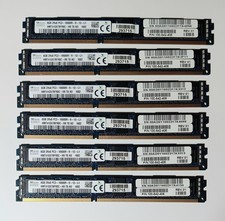 *Lot of 6* SK hynix 8GB 2R×8 PC3-10600R DDR3 1333 ECC Server RAM picture