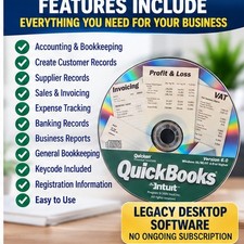 Intuit QuickBooks 6 Accounting Bookkeeping Software CD Keycode Windows 10 11 picture