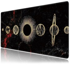 Galaxy Planet Large Mouse Pad,Gaming Keyboard Desk Pad,Extended Mouse Mat Non... picture