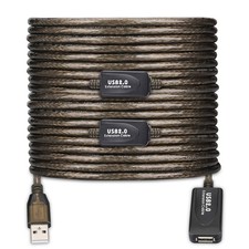 LDKCOK USB 2.0 Type A Male to A Female Active 100FT, Transparent black picture