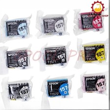 9 Pack T157 Print Ink Cartridges for EPSON Stylus Photo R3000 NEW picture