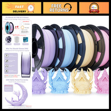 3D Printer Filament Bundle - Matte Pastel PLA, 1KG x 4 Spools, High Quality picture