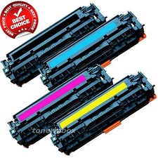 Set of 4 PK CE320A 128A Laser Toner For Color HP LaserJet Pro CM1415FNW CP1525NW picture
