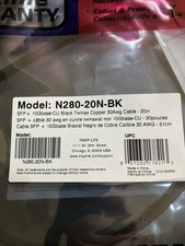 Eaton N280-20N-BK EATON TRIPP LITE SERIES SFP+ 10GBASE-CU PASSIVE TWINAX COPPER  picture