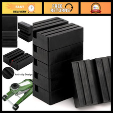 Universal Floor Jack Rubber Pad - 6 Pack Anti-Slip Frame Adapter for Car Lift, 3 picture
