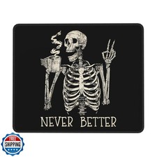 Skull Mouse Pad for Desk, Cute Skeleton Mouse Pads for Wireless Mouse, Funny  picture