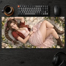 Aerith Gainsborough Large Desk Pad Gaming Mousepad Extended Keyboard Mat picture