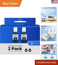 Effortless Printing with 2 Pack Black Ink Refill for ET-M Series - 9000 Pages picture