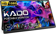 15.6-Inch 75Hz Portable Monitor, FHD 1080P USB-C Mini-Hdmi IPS Display picture
