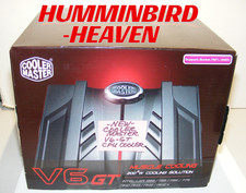 NEW SEALED VINTAGE COOLER MASTER V6 GT CPU MUSCLE COOLER DUAL 120 FANS 6 PIPES picture