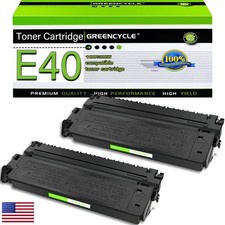 greencycle 2 Pack E40 Black Toner Cartridge 1491A002AA picture