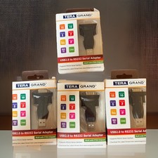 (4) Tera Grand USB to RS232 Serial DB9 Adapter FTDI Chipset Up To Win 11 picture