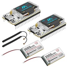 2 Pack ESP32 LoRa V3 Development Board + 3000mAh Battery Set, Integrated WiFi... picture